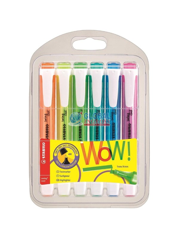 STABILO SWING 6pz COLORI FLUO