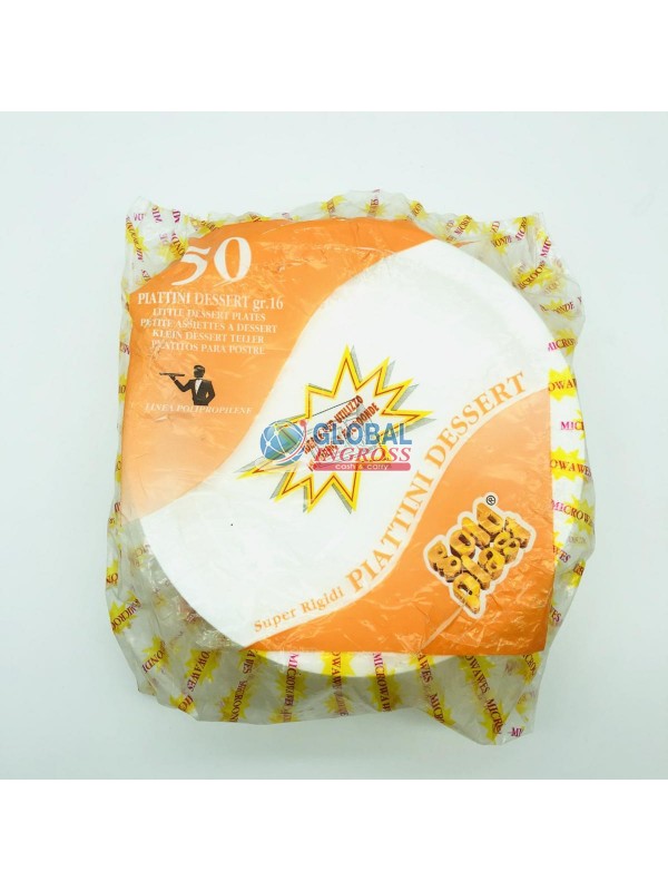 PIATTINI DESSERT BIANCO50PZ.