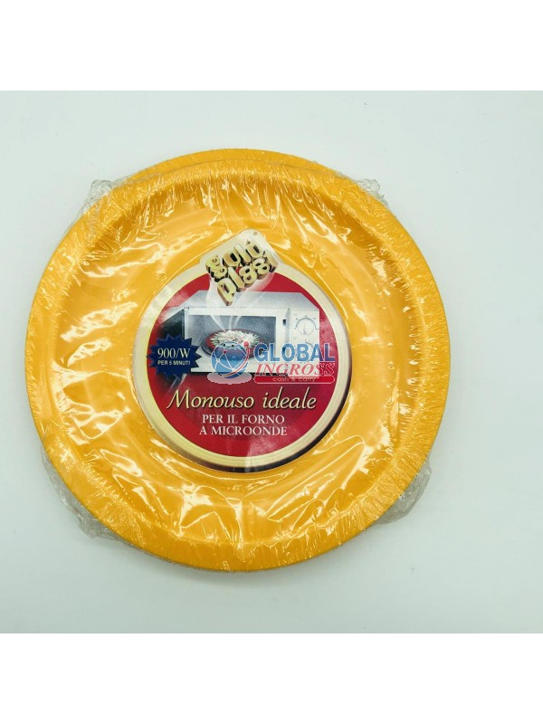 PIATTINI DESSERT GIALLI10PZ.