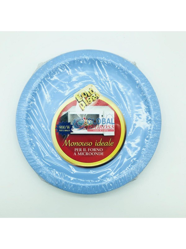 PIATTINI DESSERT AZZURRO 10PZ.