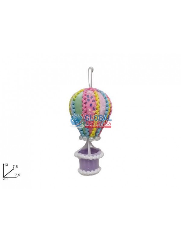 MONGOLFIERA 13cm CAKE DESIGN C/PAILLETTES