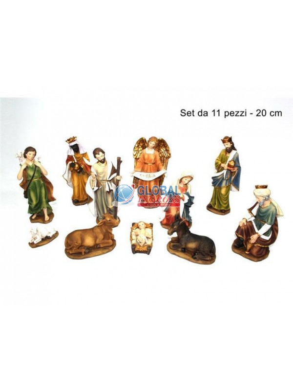 NATIVITA' 11pz 20cm COL.CHIARO