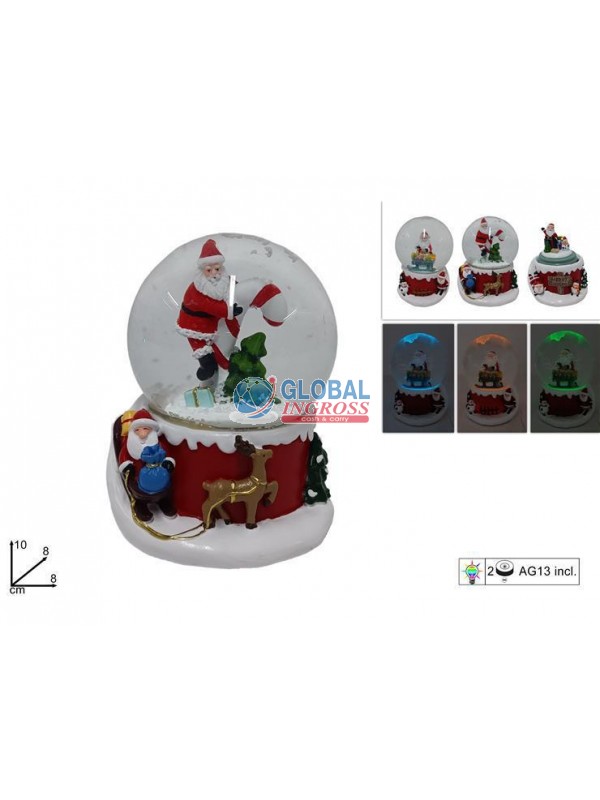 PALLA NEVE 8cm C/LUCE