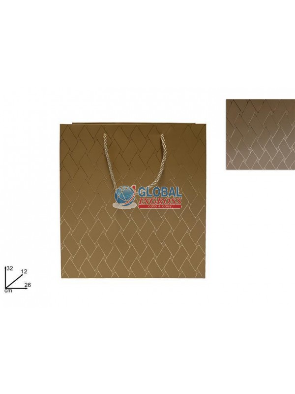 SHOPPER TRAPUNTA ORO C/ORO 26x32