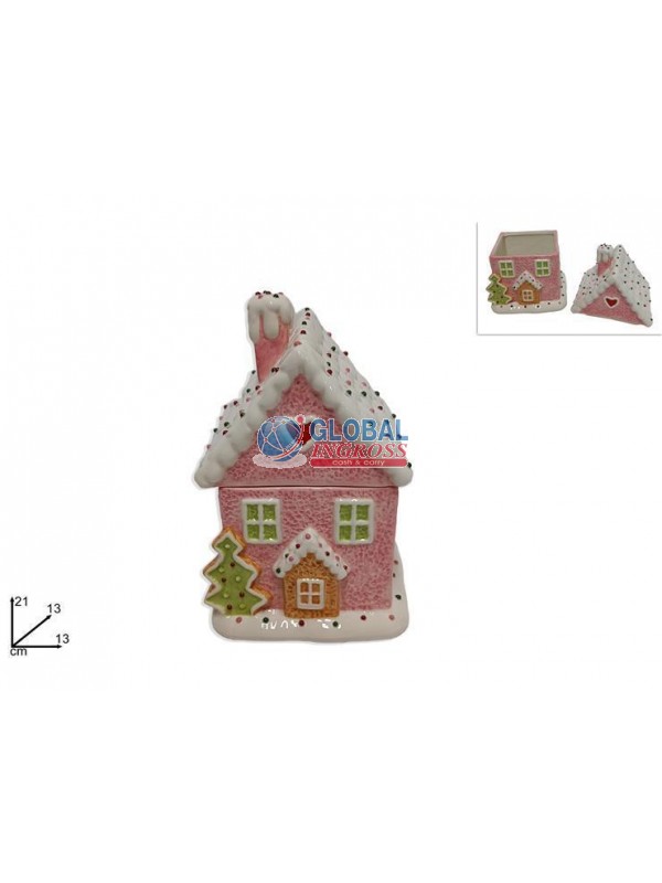 BARATTOLO CASETTA DECORO CANDY 21cm