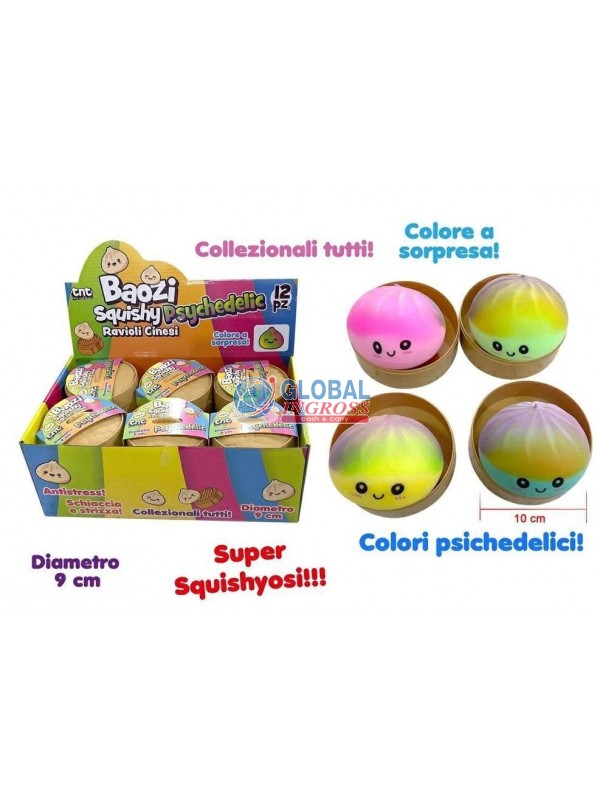 BAOZI PSYCHEDELIC 9cm SQUISHY - RAVIOLO CINESE