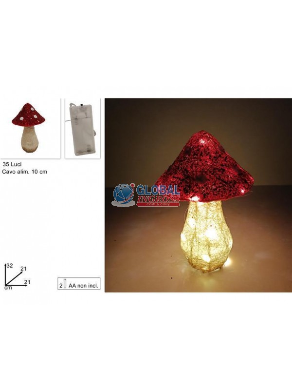 FUNGO LUMINOSO 32cm C/BATTERIA