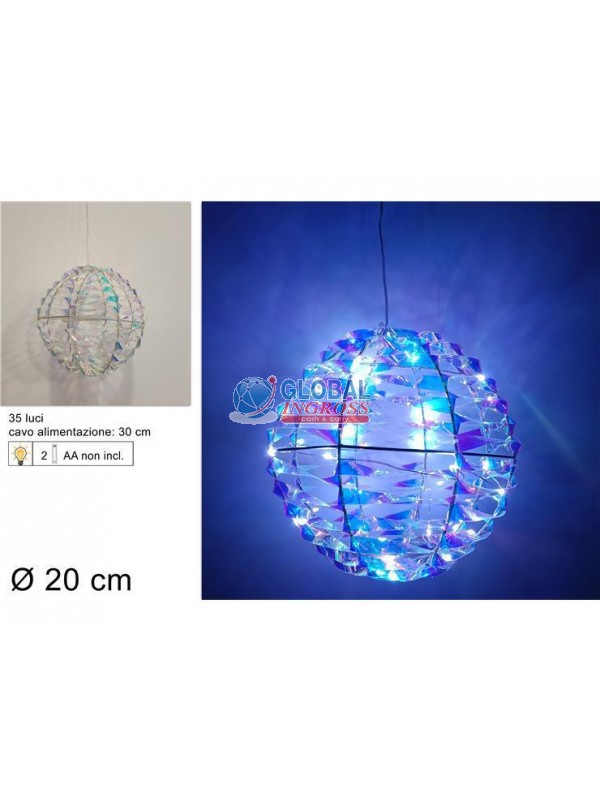 PALLA RAINBOW 20cm C/LUCI