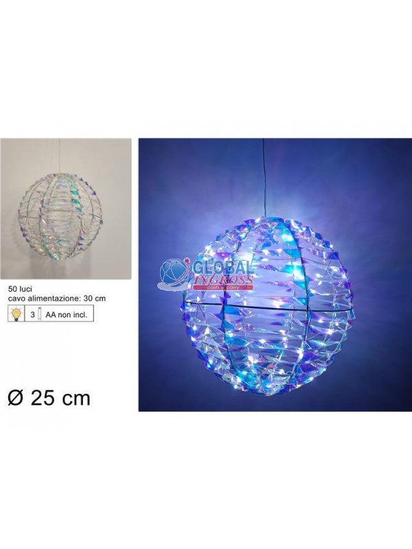 PALLA RAINBOW 25cm C/LUCE