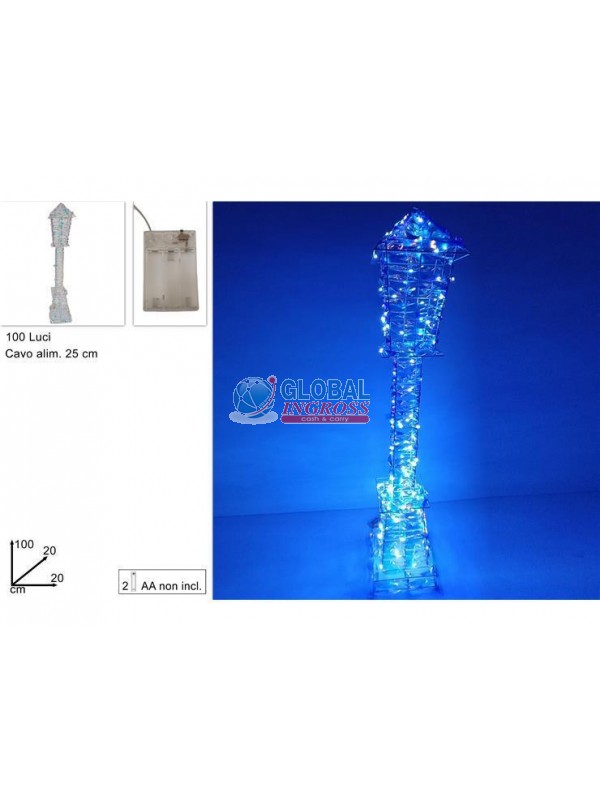 LAMPIONE RAINBOW CON LUCI BATTERIA 100cm