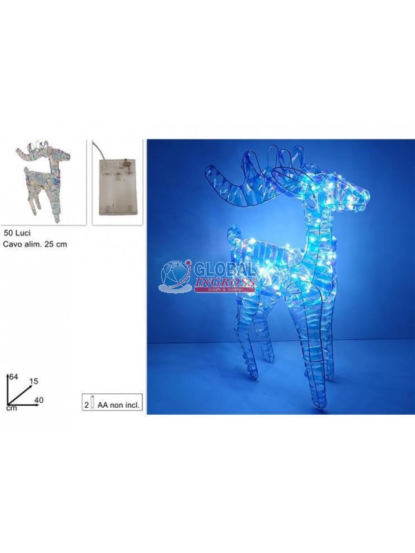 RENNA RAINBOW C/LUCI BATTERIA 64cm