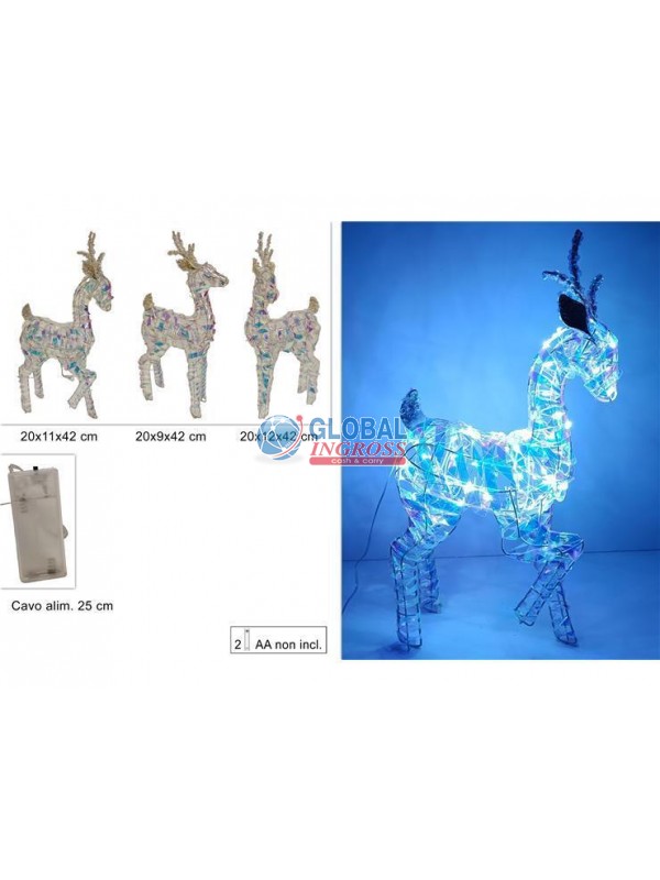 RENNA RAINBOW C/LUCI BATTERIA 42cm