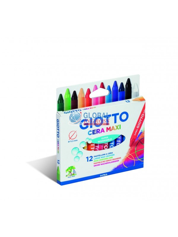 GIOTTO CERA MAXI 12 COLORI