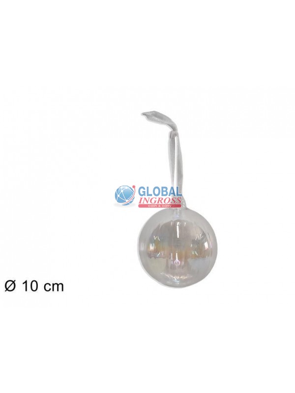 PALLA VETRO TRASPARENTERAINBOW 10cm
