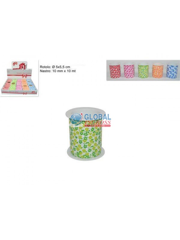 NASTRO REGALO 10x10 FIORELLINI