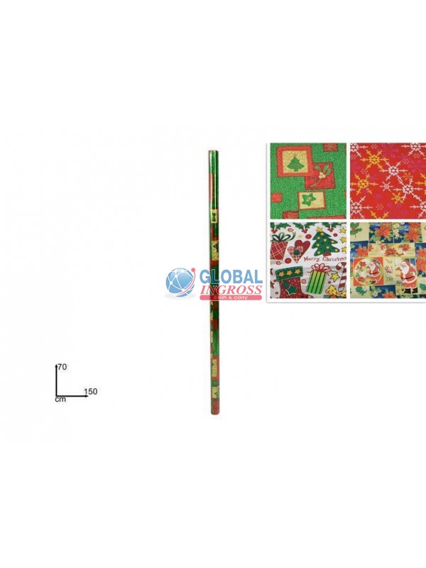 ROTOLO CARTA NATALE 70x150 METAL