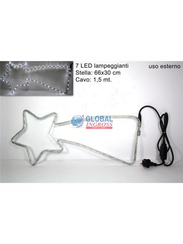 COMETA 7 LED BIANCHI C/GIOCHI DI LUCE