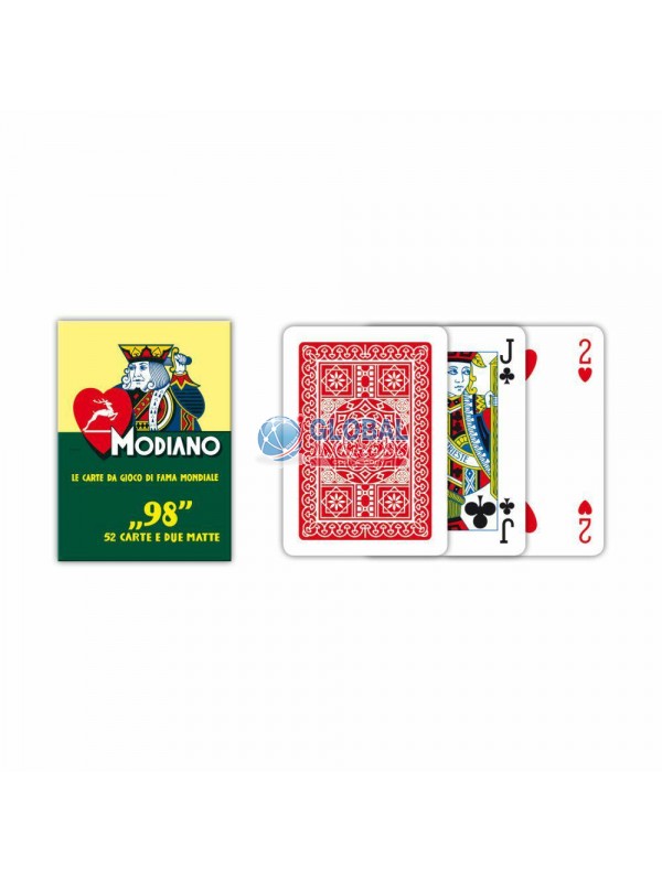 CARTE POKER 98 ROSSE MODIANO