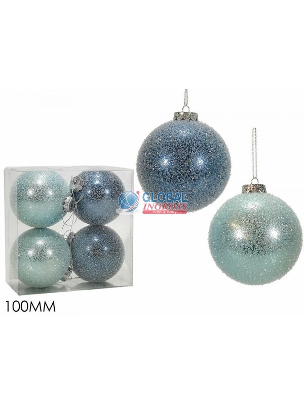 PALLE BLU/AZZURRO 10cm 4pz