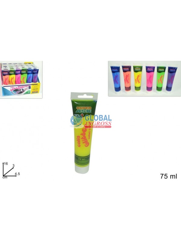 GLITTER COLLA 75ml COLORI CHIARI