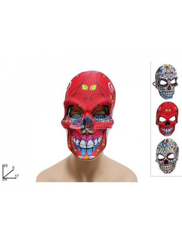 MASCHERA TESCHIO DECORATA ASS.