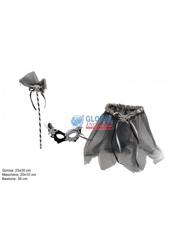 SET GONNELLINO C/MASCHERA HALLOWEEN