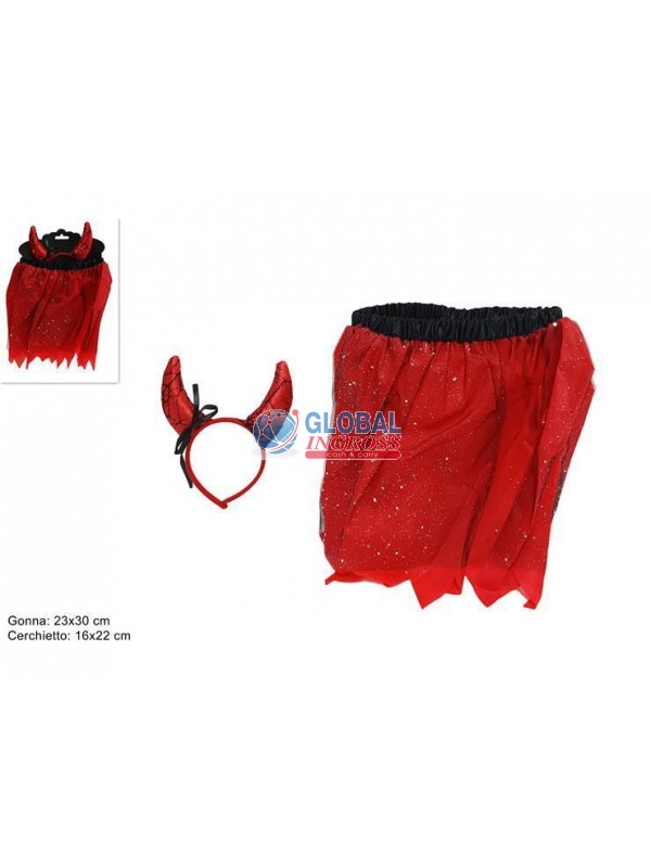 SET GONNELLINO ROSSO C/CORNA