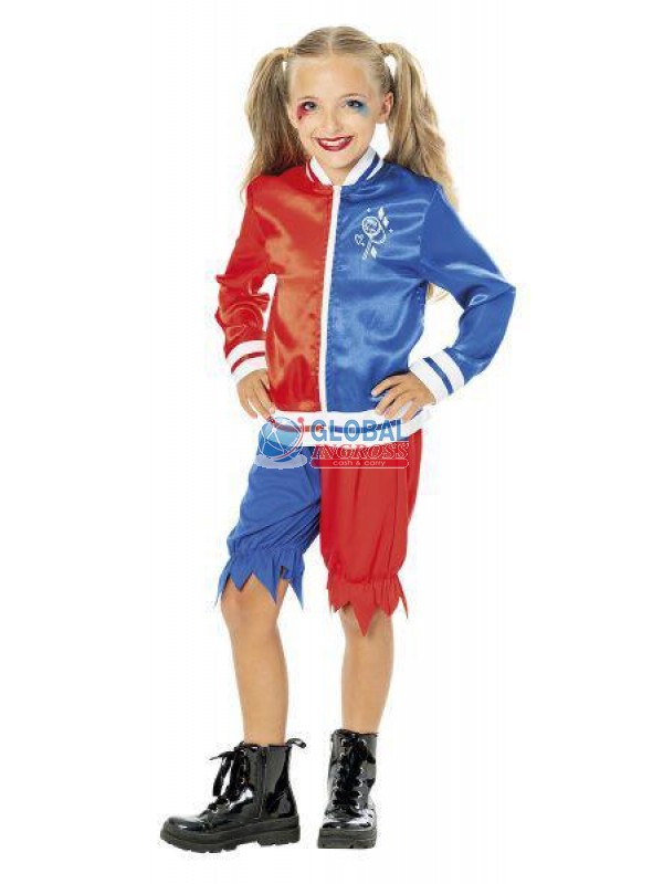 COSTUME HARLEY QUINN tg.XS 5-6anni BOX