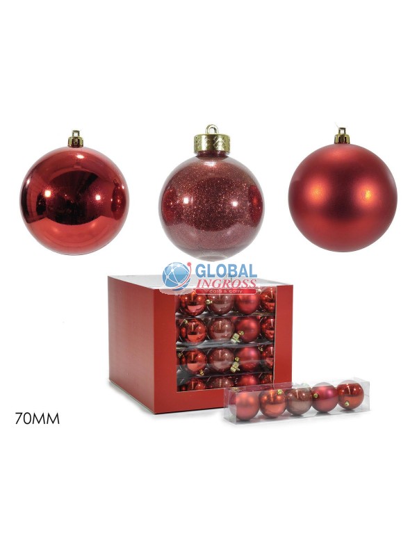 PALLE ROSSE MIX 70mm 5pz