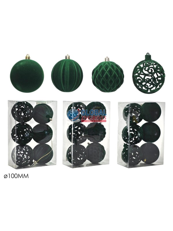 PALLE VELVET VERDE 6pz ASS.