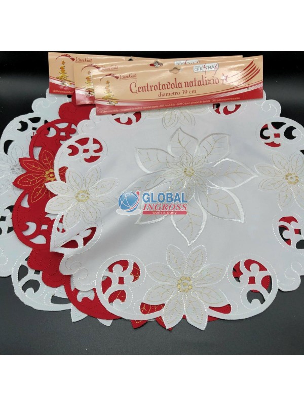 CENTROTAVOLA TESSUTO STELLA ALPINA 39cm .m