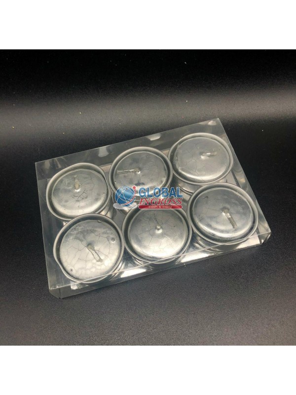 SET 6 T-LIGHT ARGENTO LUCIDA