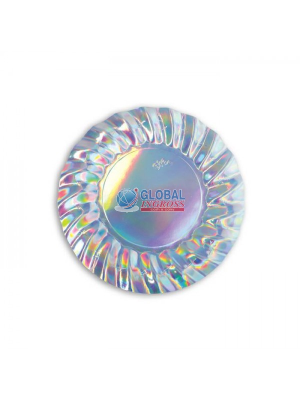 PIATTI WAVY IRIDISCENT 8pz 20cm