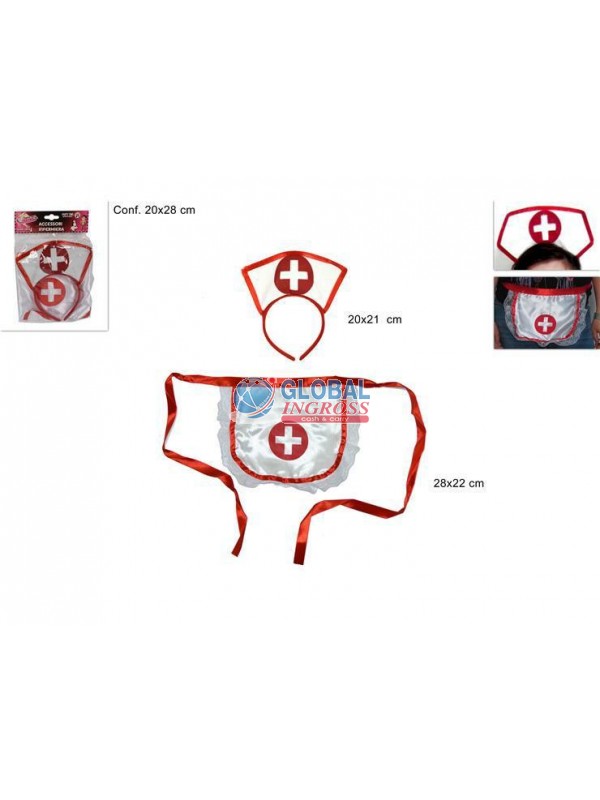 SET INFERMIERA GREMBIULE+FRONT