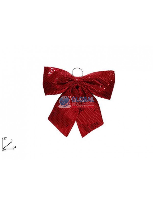 FIOCCO LAMINATO 34cm ROMBI ROSSO