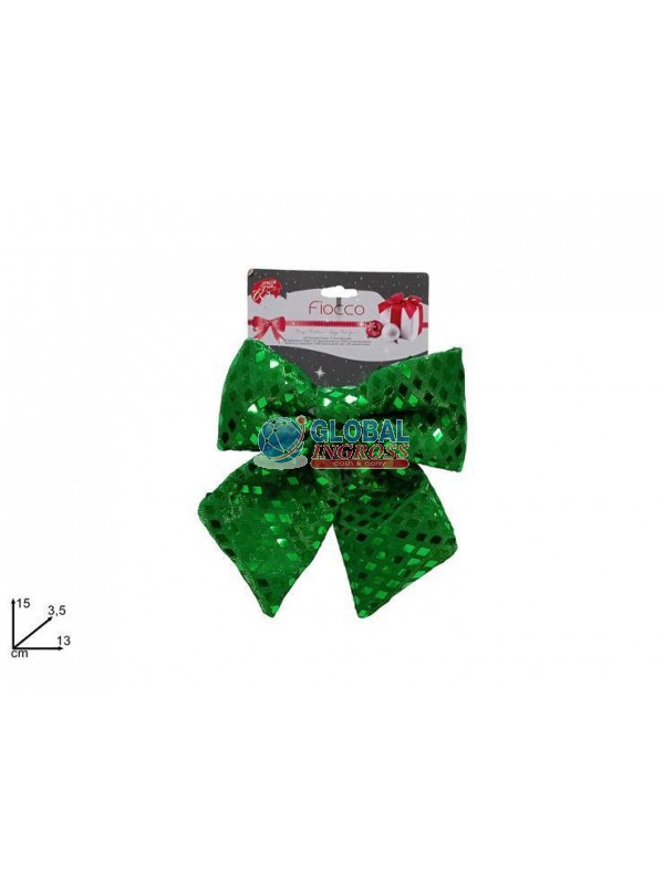 FIOCCO LAMINATO 13cm ROMBI VERDE