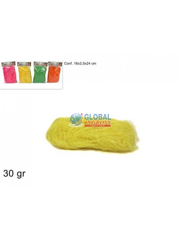 RAFFIA COLORATA 30gr COL.ASS. IN BUSTA