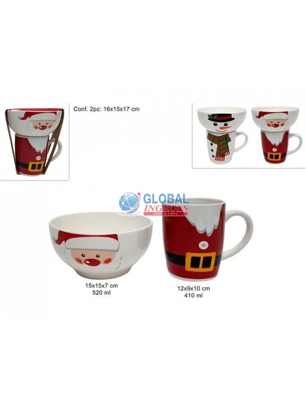 TAZZA NATALE + CIOTOLA ASS.