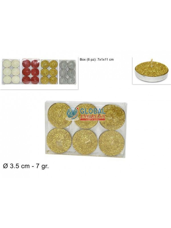 CANDELE 6pz PVC COL.ASS.