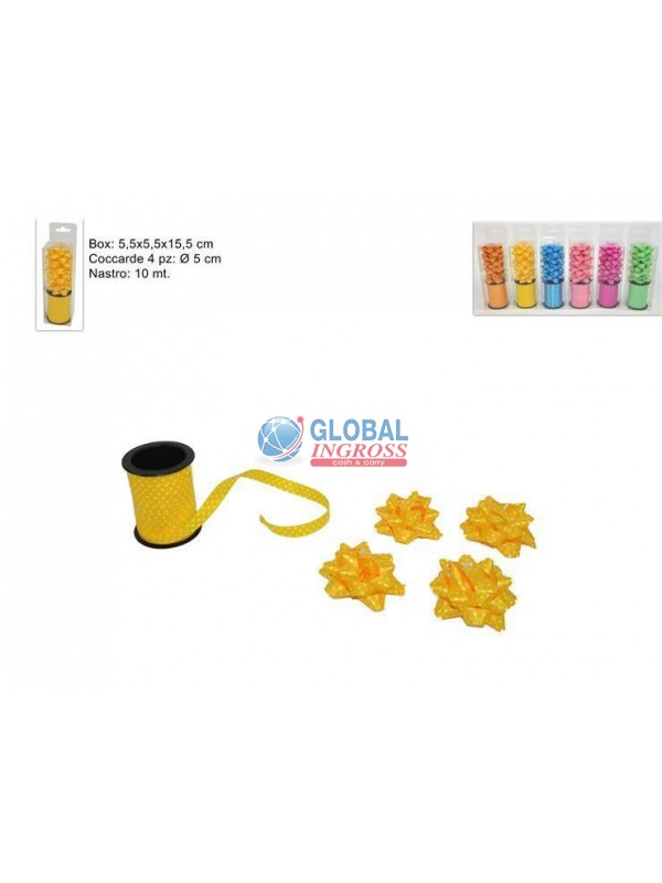 NASTRO E 4 COCCARDE IN PVC BOX