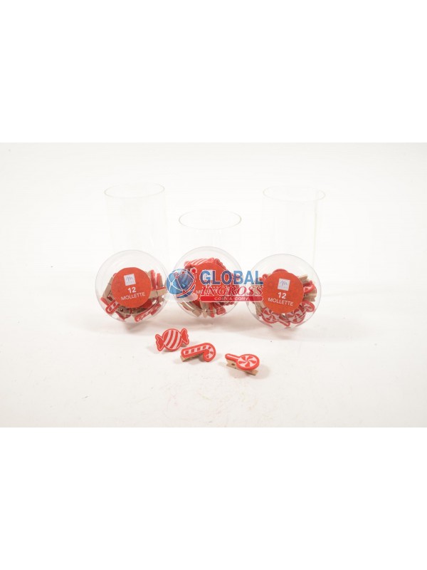 MOLLETTE NATALE IN PANNOLENCI 12pz