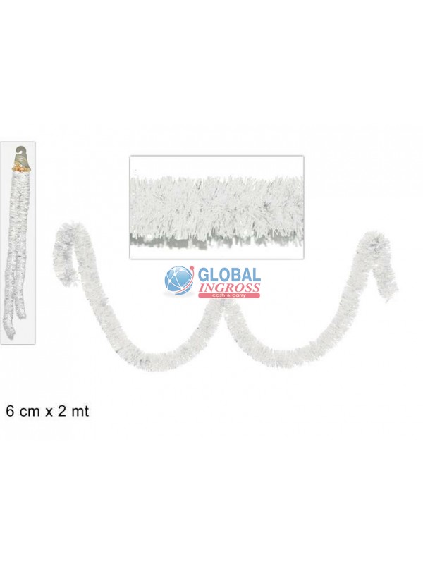 FILO ADDOBBO BIANCO 6cmx2mt