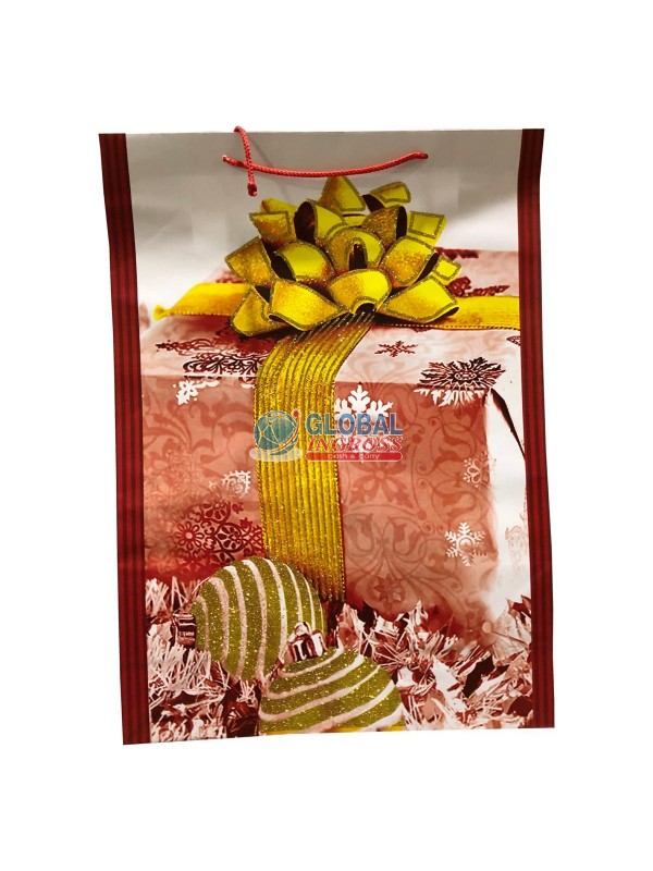 SHOPPER NATALE PACCO ROSSO -F- 60x44x17