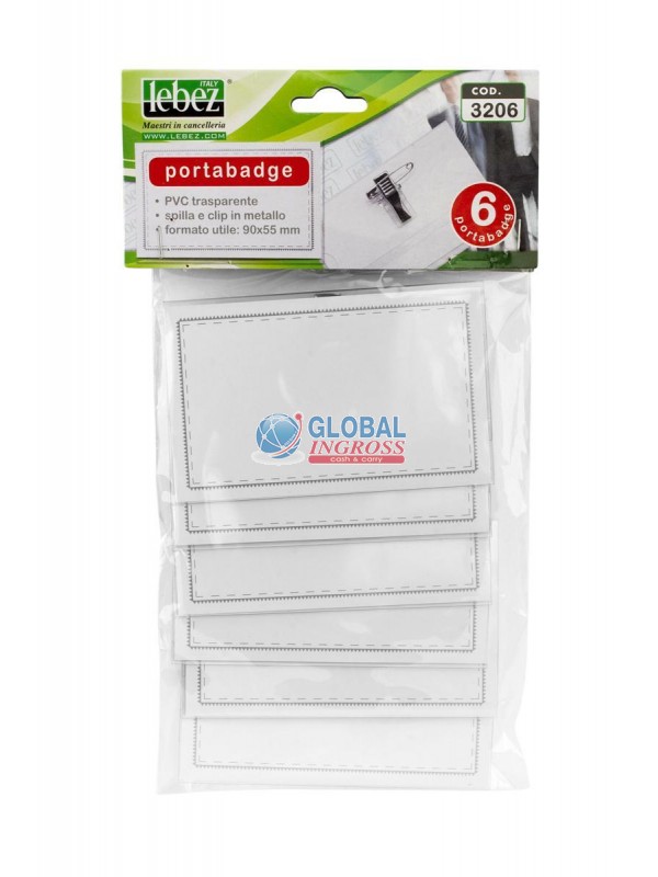 PORTABADGE 6pz 90x57mm