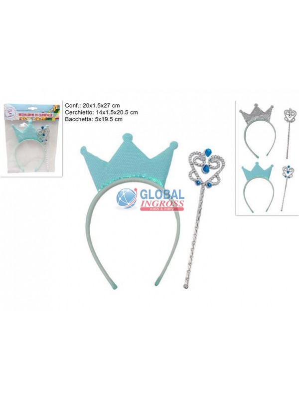 CERCHIETTO CORONA C/BACCHETTA ASS.