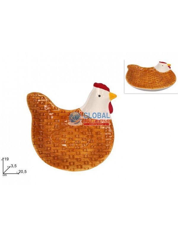 PIATTINO GALLINA CERAMICA 20cm