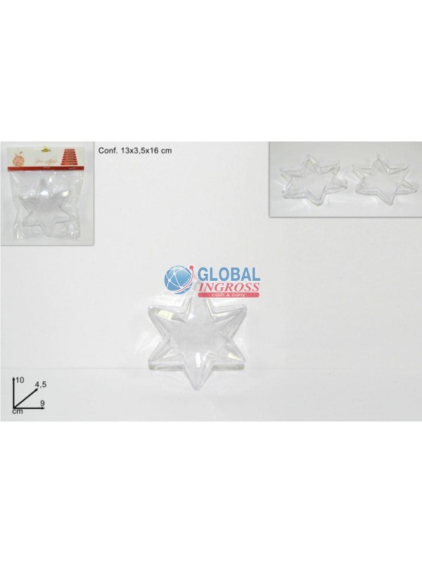 STELLA PLASTICA TRASP.10cm