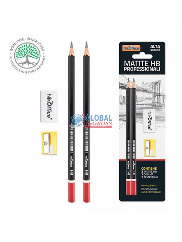 BLISTER MATITE HB + GOMMA + TEMPERINO