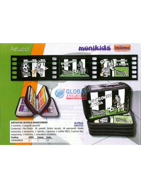 ASTUCCIO J BIANCONERI 3ZIP