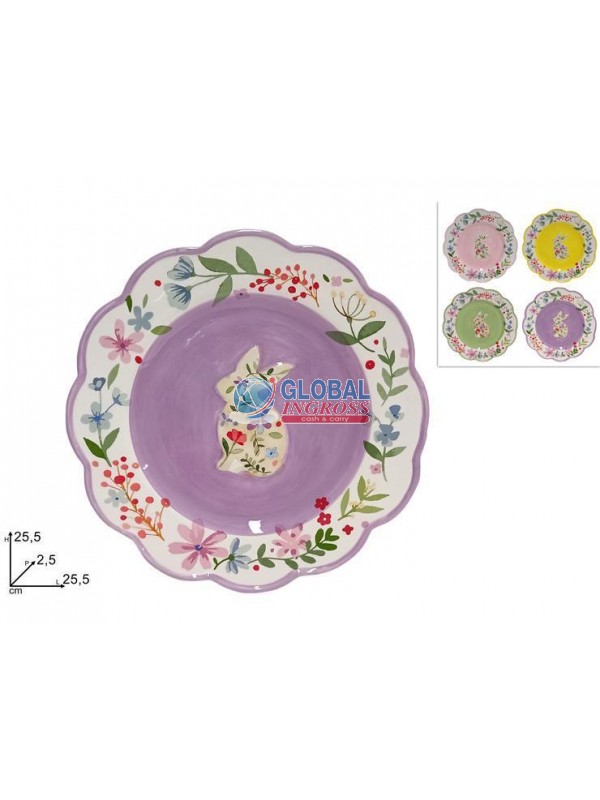 PIATTO PASQUA CERAMICA 25cm